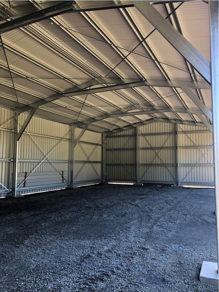 Local shed installers building a steel shed in Hobart
