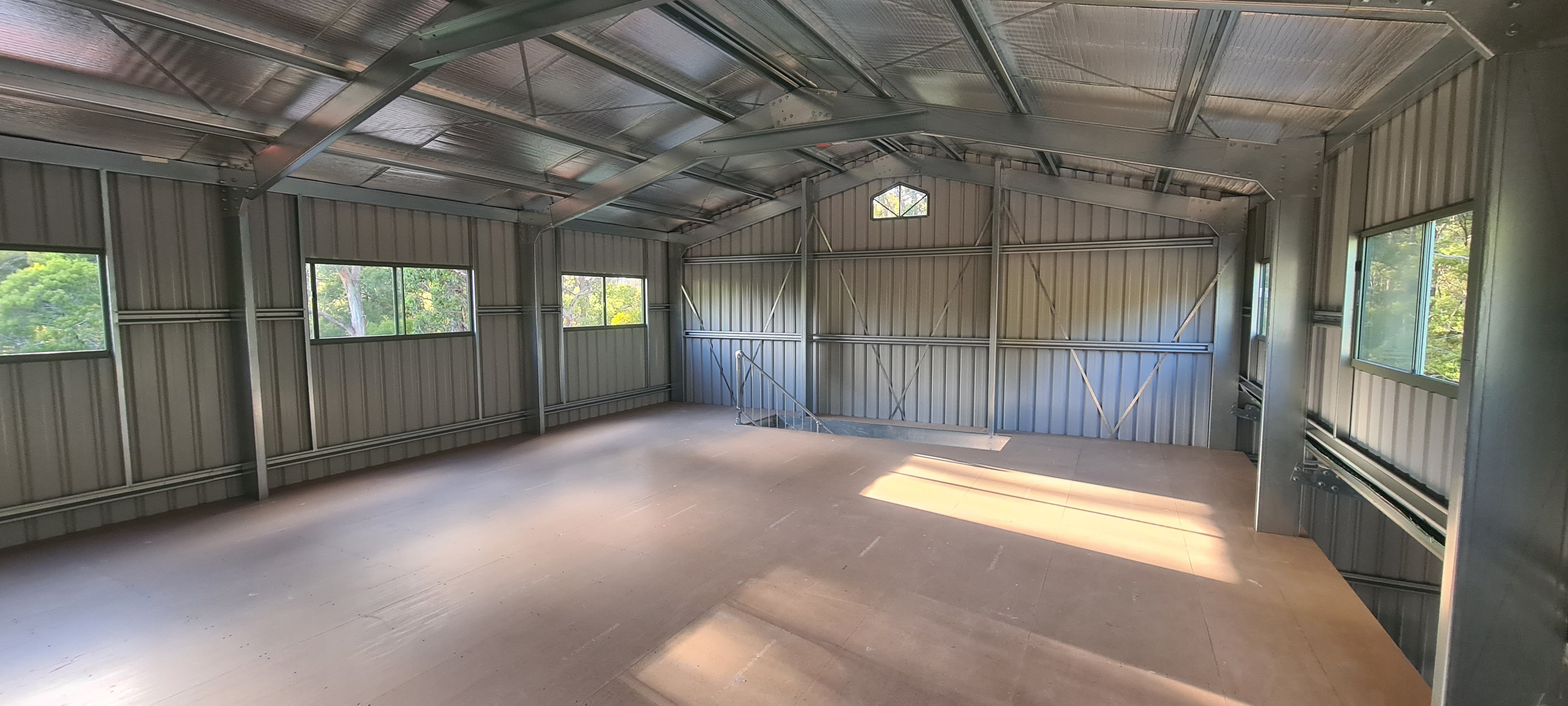 Organised shed interior in Hobart